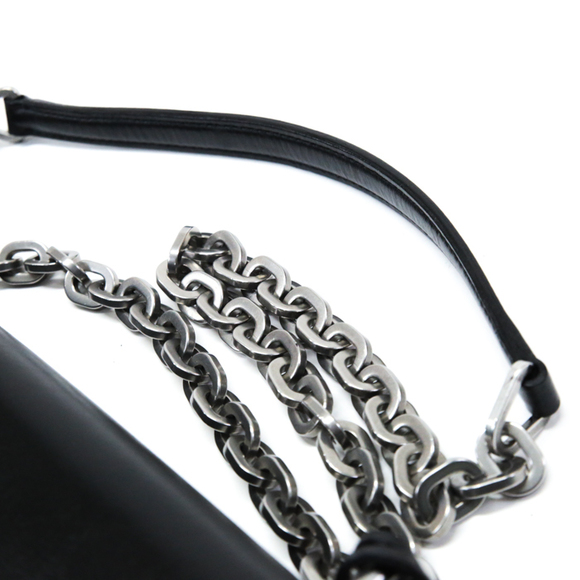 Prada Chain Shoulder Leather Shoulder Bag Black - Picture 11 of 16